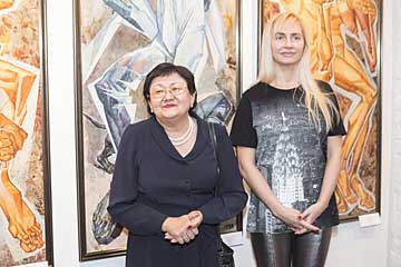 Открытие персональной выставки в галерее Artspase.kz 30 сентября 2016 г. в Алматы, Казахстан.