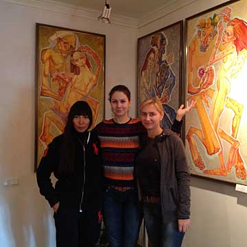 Открытие персональной выставки в галерее Artspase.kz 30 сентября 2016 г. в Алматы, Казахстан.